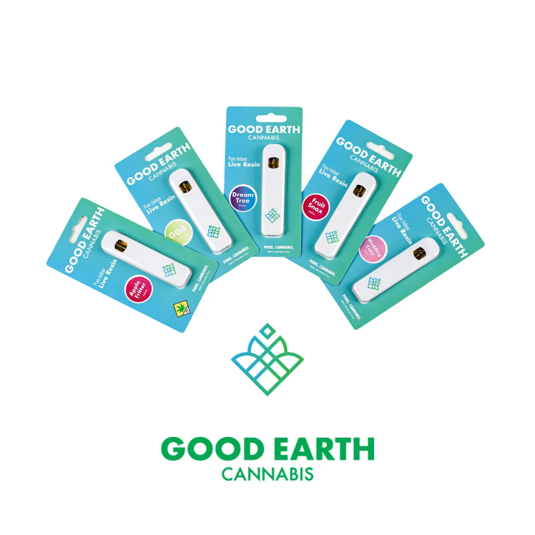 Good Earth live resin cartridge lineup